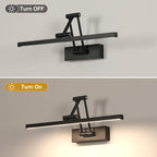 Wall Light - Black Metal Frame, Natural Light