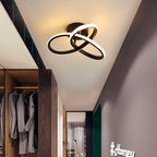 Ceiling Light - Black Aluminium Frame, Warm Light