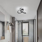 Ceiling Light - Black Aluminium Frame, White Light