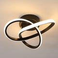 Ceiling Light - Black Aluminium Frame, Warm Light
