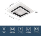Ceiling Light - Black & White Acrylic Frame, Natural Light