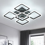Ceiling Light - Black Acrylic Frame, White Light