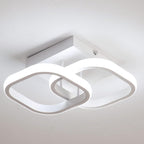 Ceiling Light - White Aluminium Frame, White Light