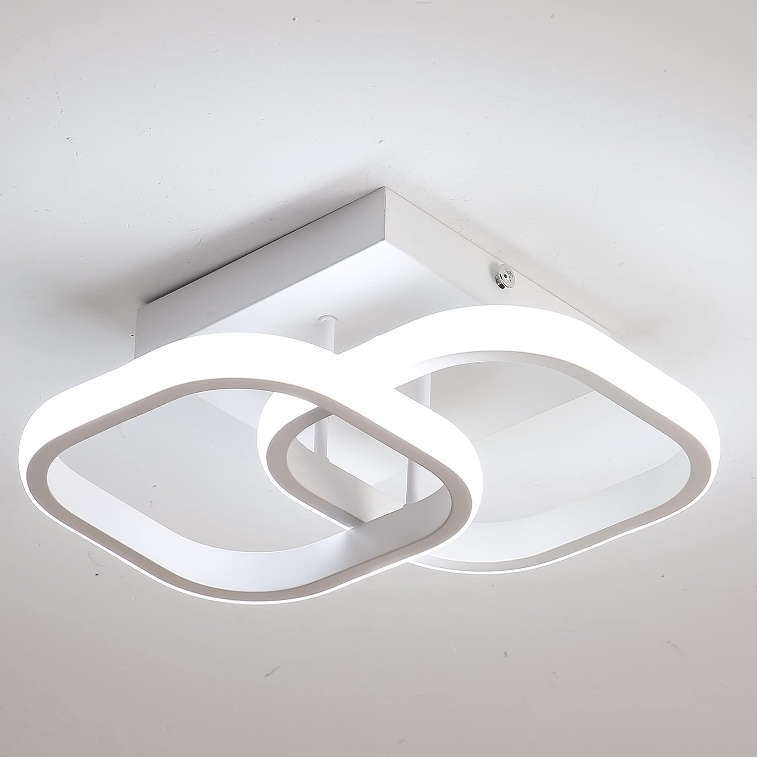 Ceiling Light - White Aluminium Frame, White Light