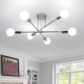 Ceiling Light - Chrome Metal Frame