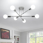 Ceiling Light - Chrome Metal Frame