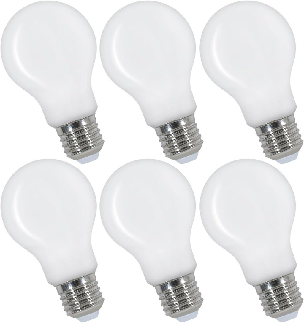 Lampadine a LED - Struttura in vetro bianco, Luce calda