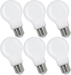 Lampadine a LED - Struttura in vetro bianco, Luce calda