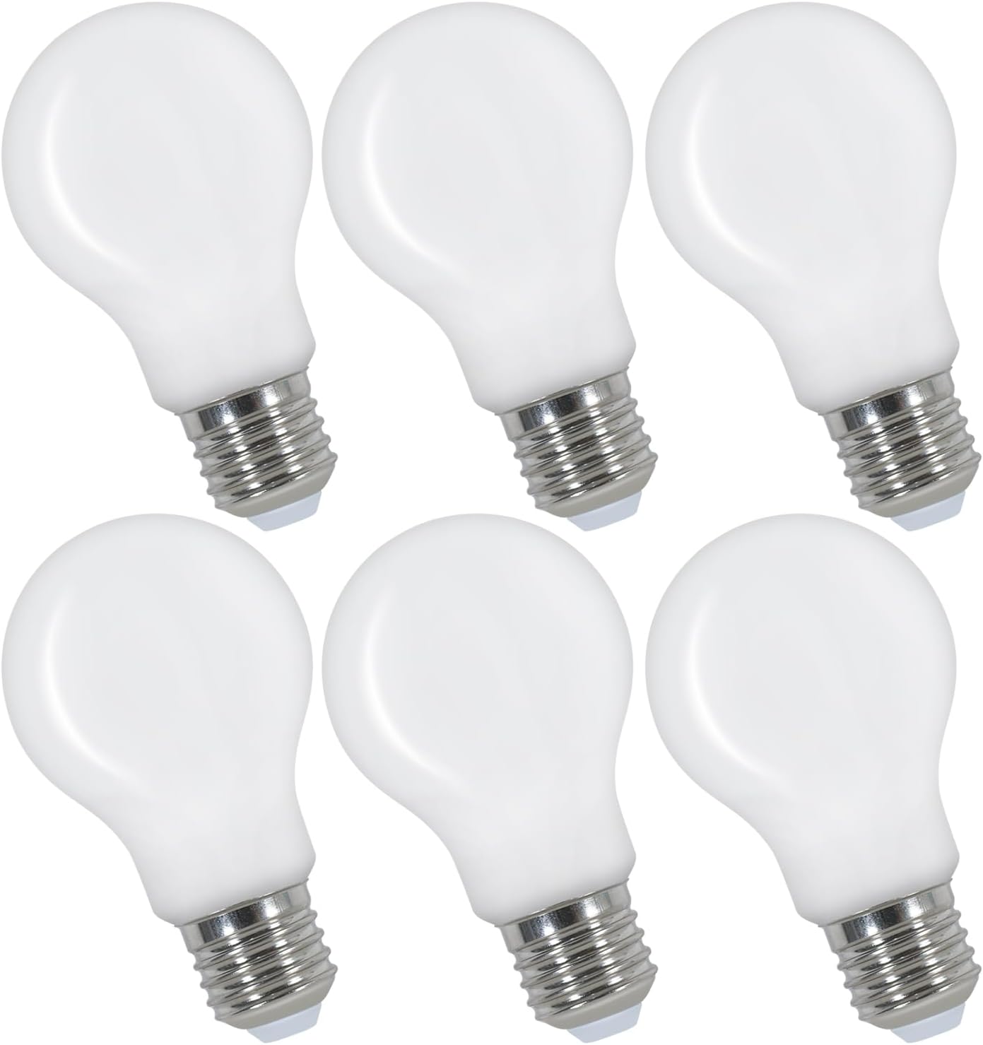 LED-Glühbirnen - Weißer Glasrahmen, Warmweiß