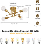 Ceiling Light - Gold Metal Frame