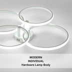 Ceiling Light - White Aluminium Frame, Tunable and Dimmable