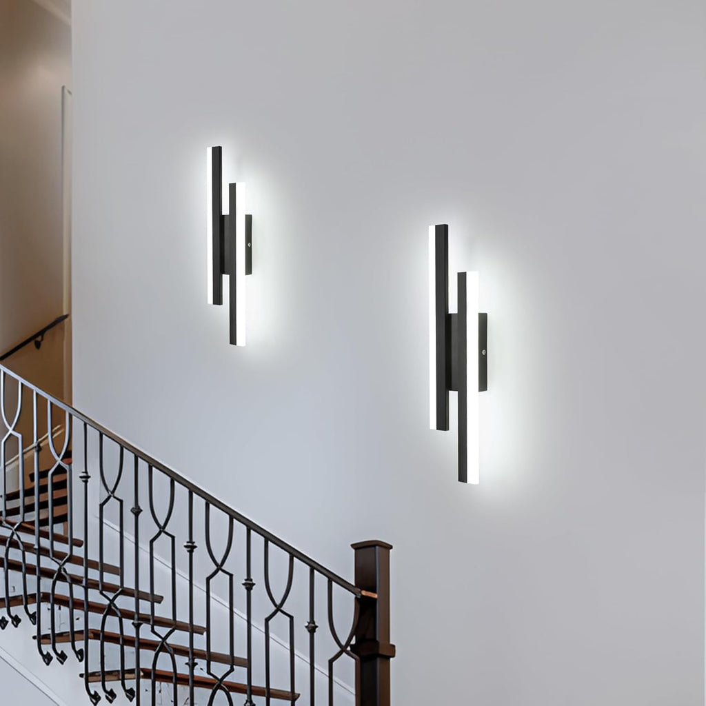 Wall Light - Black Acrylic Frame, White Light