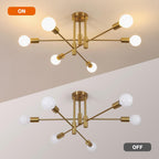 Ceiling Light - Gold Metal Frame