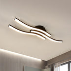Ceiling Light - Black Aluminium Frame, Warm Light