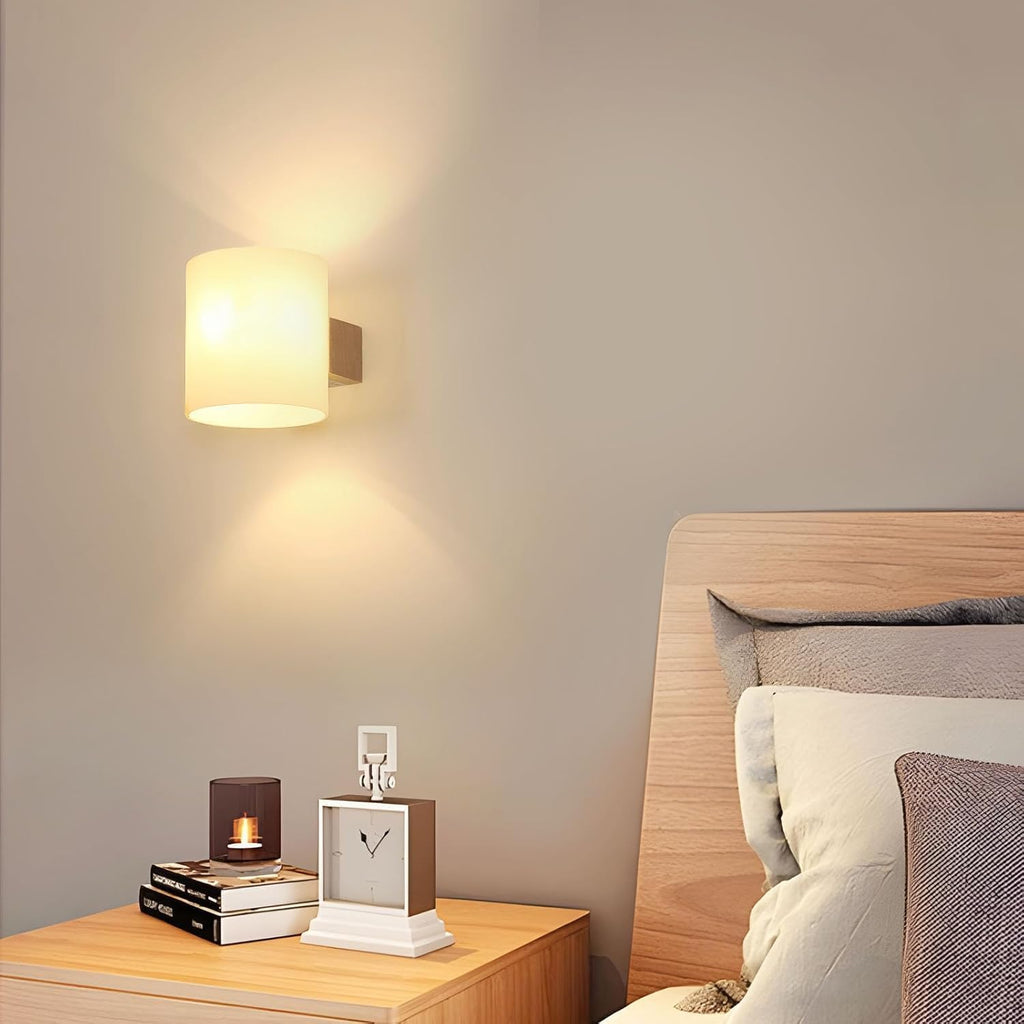 Wall Light - Wood Glass Frame, Tunable