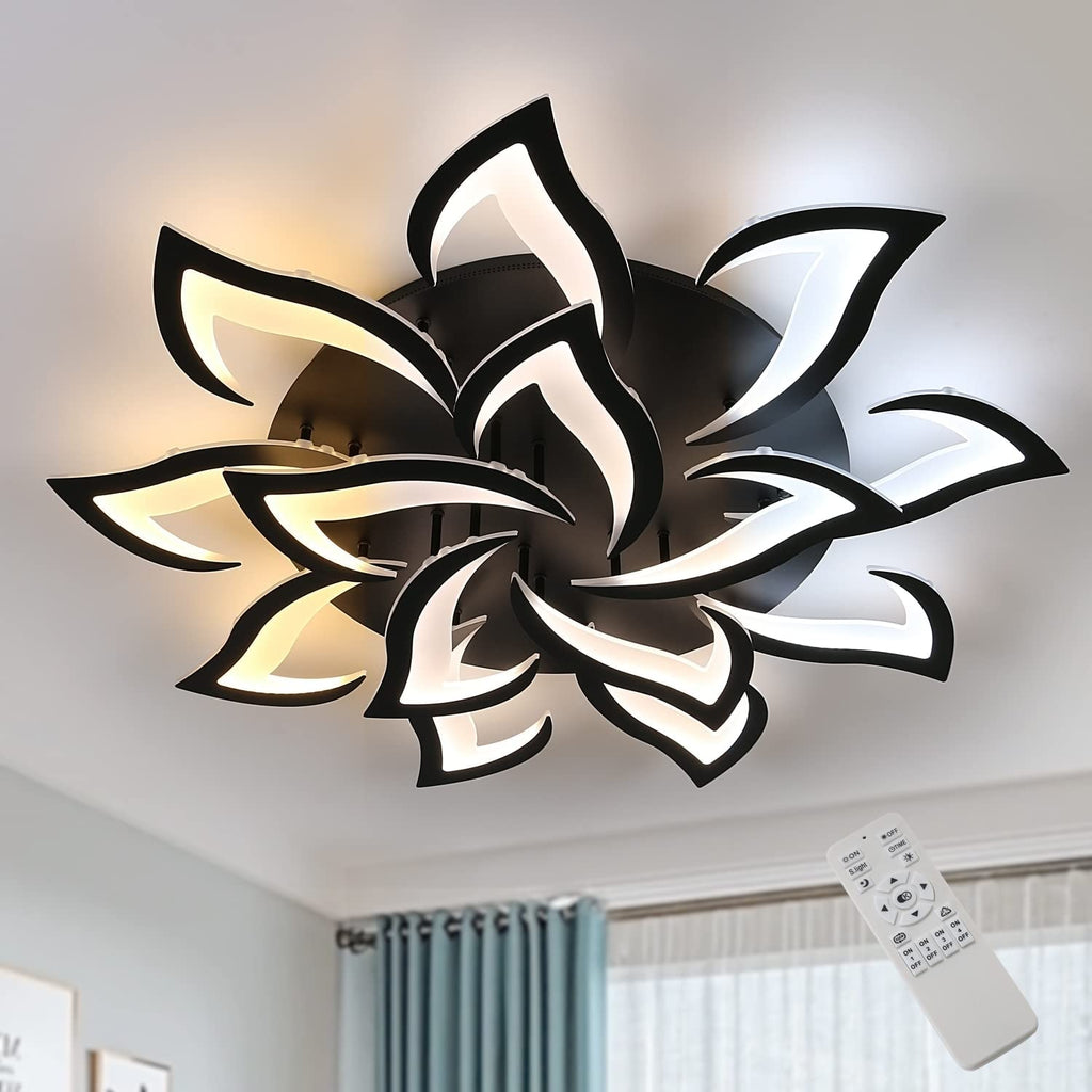 Ceiling Light - Black Acrylic Frame, Tunable and Dimmable