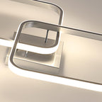 Ceiling Light - Silver Aluminium Frame, Tunable and Dimmable