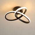 Ceiling Light - Black Aluminium Frame, Warm Light