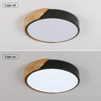 Ceiling Light - Black Metal Frame, White Light