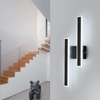 Wall Light - Black Acrylic Frame, White Light