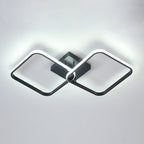 Ceiling Light - Black Aluminium Frame, White Light