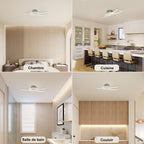 Ceiling Light - Silver Aluminium Frame, Natural Light