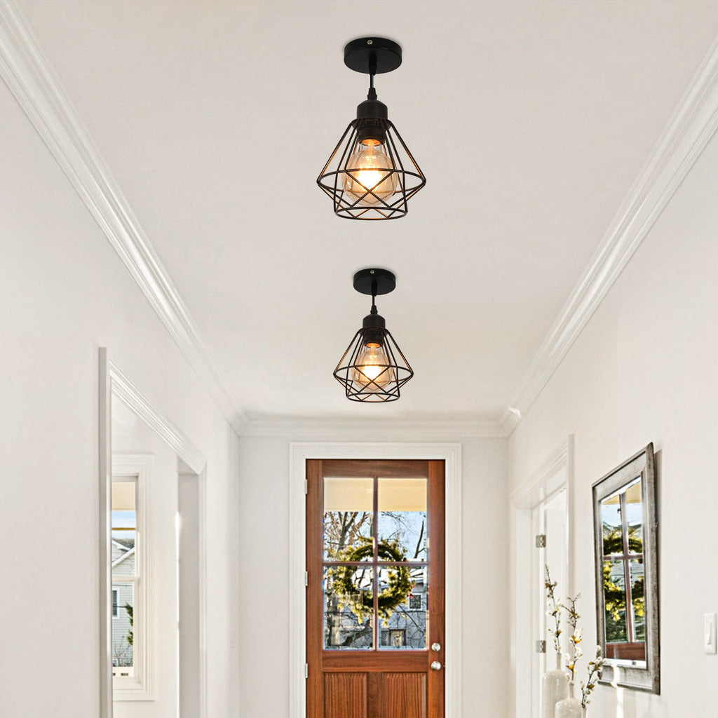 Chandeliers - Black Metal Frame