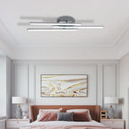 Ceiling Light - Silver Aluminium Frame, White Light