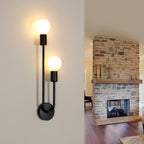 Wall Light - Black Metal Frame