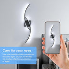 Wall Light - Black Aluminium Frame, White Light