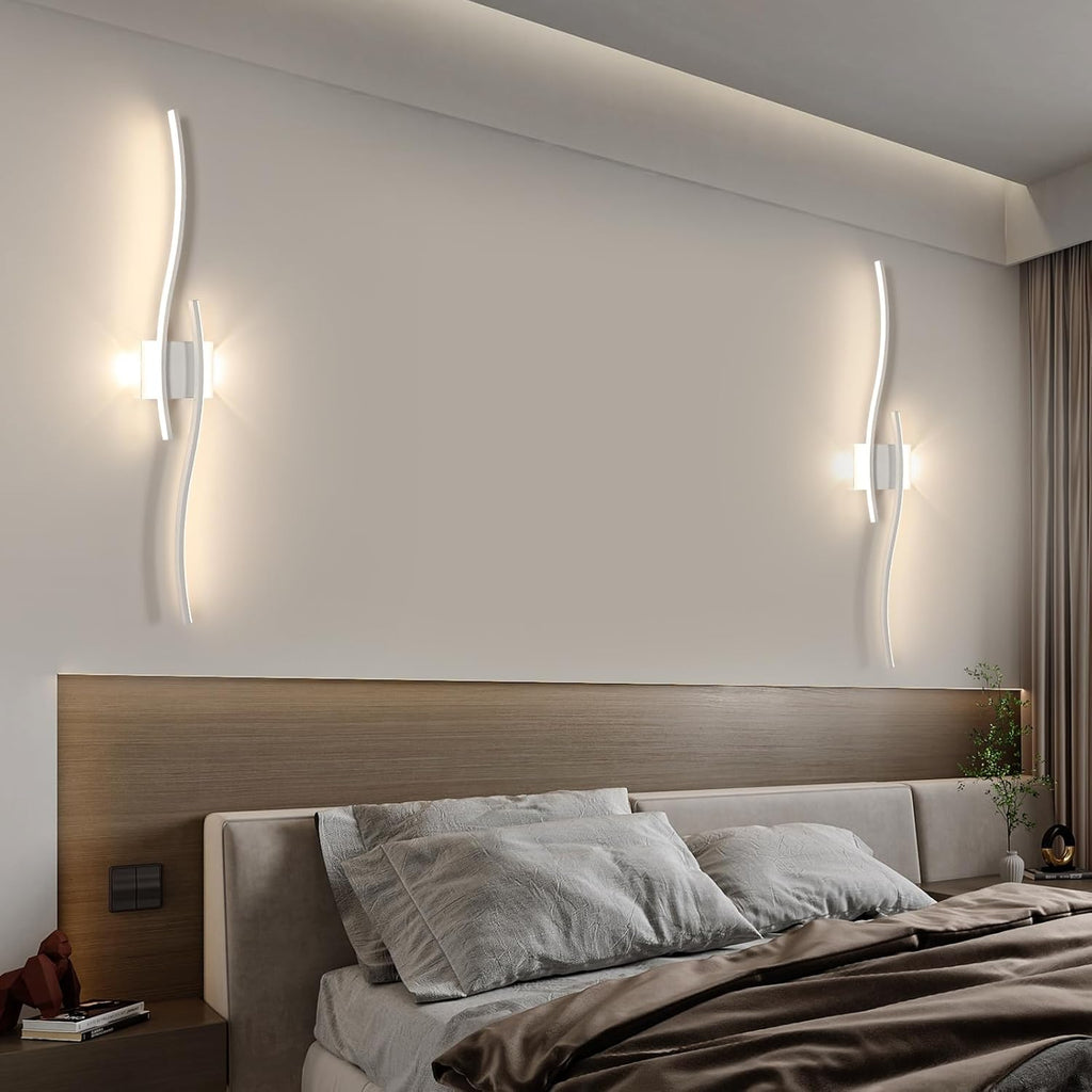 Wall Light - White Aluminium Frame, Natural Light