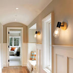 Wall Light - Black Wood Frame