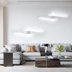 Wall Light - White Aluminium Frame, White Light