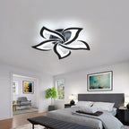 Ceiling Light - Black Acrylic Frame, White Light