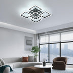 Ceiling Light - Black Acrylic Frame, White Light