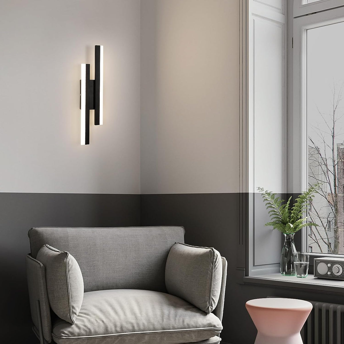 Wall Light - Black Acrylic Frame, Tunable