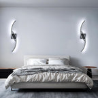 Wall Light - Black Aluminium Frame, White Light