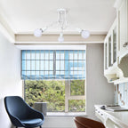 Ceiling Light - White Metal Frame