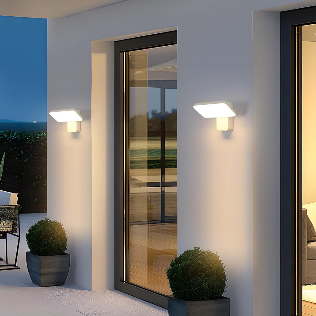 Wall Light - White Aluminium Frame, Warm Light