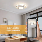 Ceiling Light - White Aluminium Frame, Natural Light