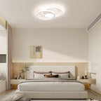 Ceiling Light - White Metal Frame, Natural Light