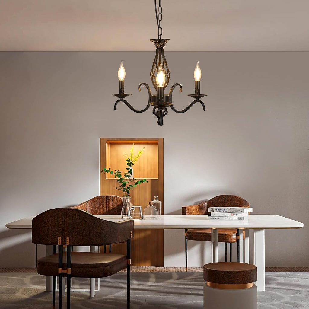 Chandeliers - Black Metal Frame