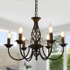 Chandeliers - Black Metal Frame
