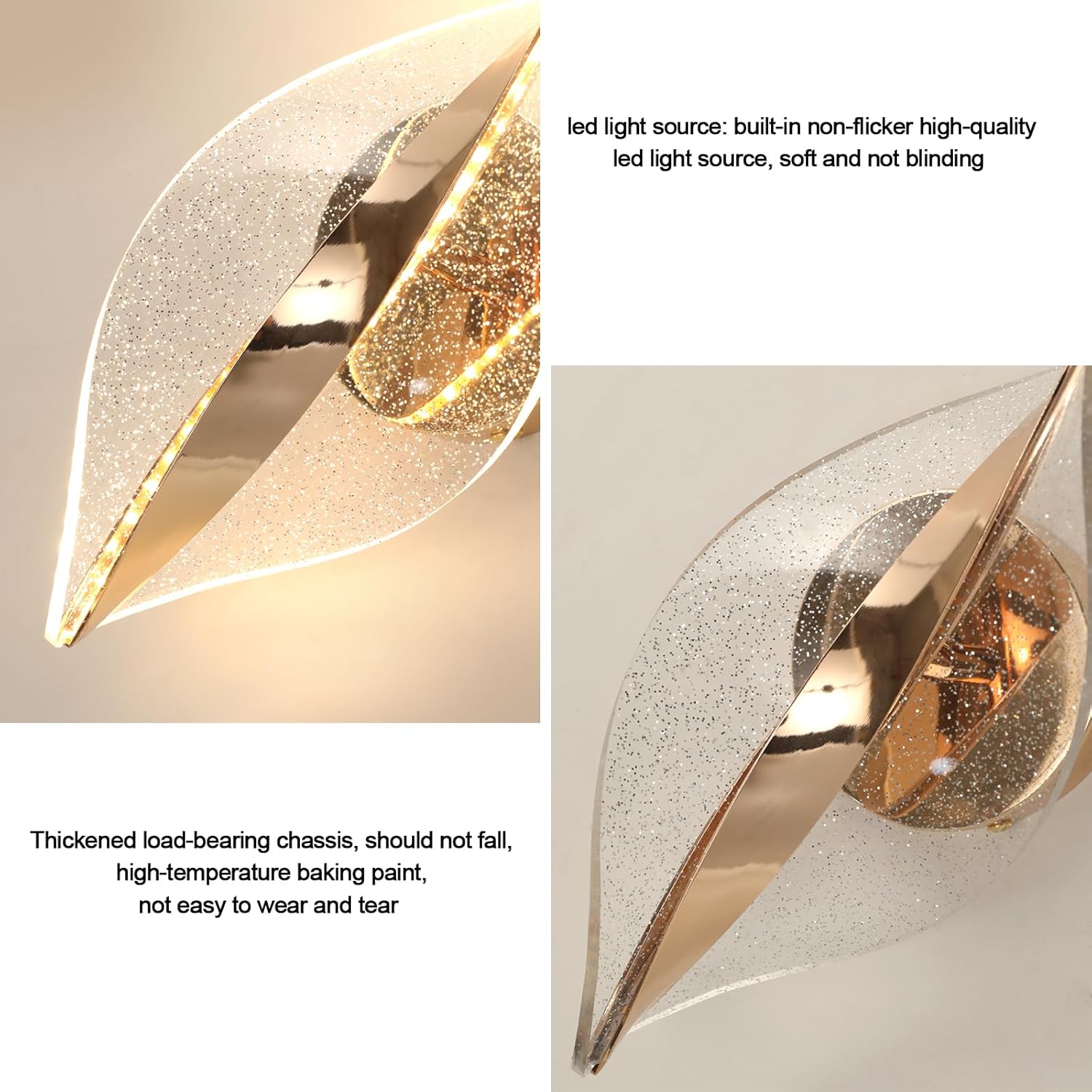 Wall Light - Gold Acrylic Frame, Tunable