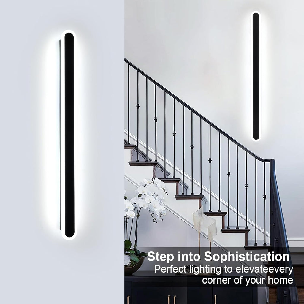 Wall Light - Black Metal Frame, Tunable and Dimmable