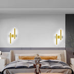 Wall Light - Gold Acrylic Frame, White Light