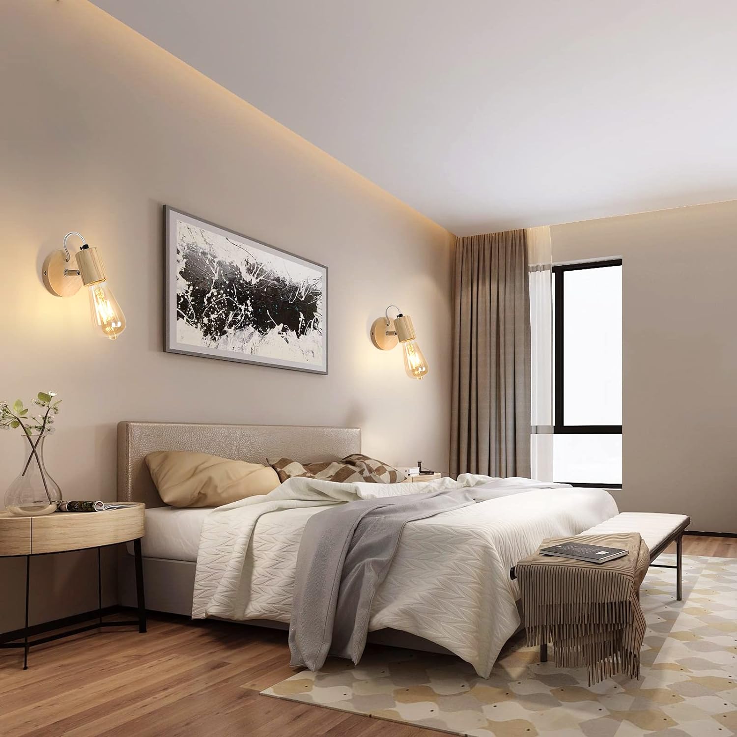 Wall Light - Wood Frame