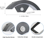 Wall Light - U-Shaped, Black Metal Frame, White Light