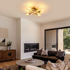 Ceiling Light - Gold Metal Frame
