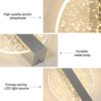 Wandleuchte – Acrylrahmen silber, Tunable